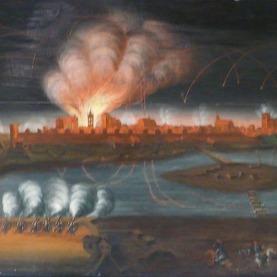 Oblężenie Torunia w 1703 r. Szwedzkie ostrzeliwanie
